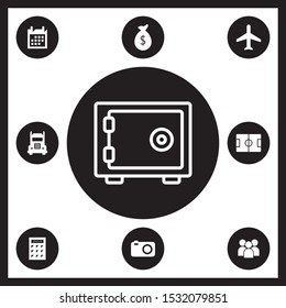 Strongbox outline icon for web and mobile