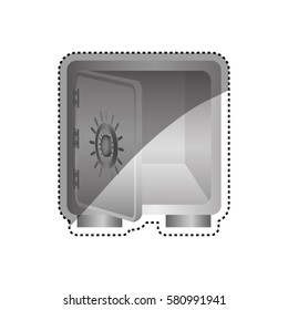 Strongbox safe money icon vector illustration graphic design