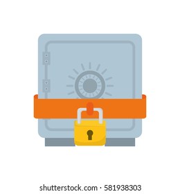 Strongbox safety symbol icon vector illustration graphic design