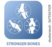 Stronger Bones vector icon illustration