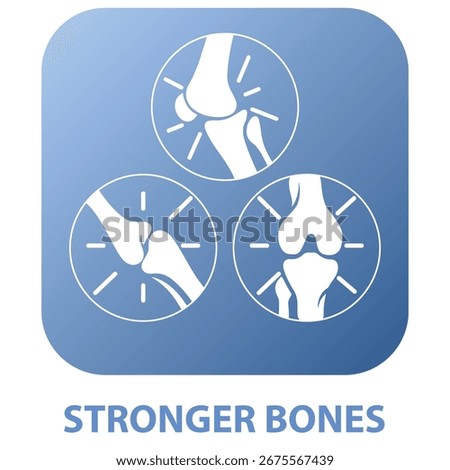Stronger Bones vector icon illustration
