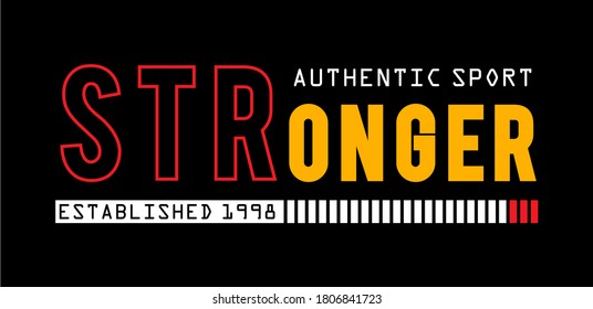 tipografía de diseño más fuerte para camiseta de impresión