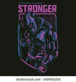 Stronger Robot Fighter Series Illustration