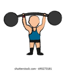 Strongman Circus Cartoon Stock Vector (Royalty Free) 690273181 ...