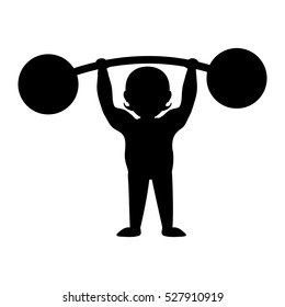 Strongman Circus Cartoon Icon Vector Illustration Graphic Design