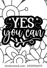 Strong-Woman Quotes Coloring pages. All these designs are unique Coloring pages for adults and kids Vector Illustration.