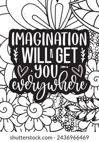 Strong-Woman Quotes Coloring pages. All these designs are unique Coloring pages for adults and kids Vector Illustration.