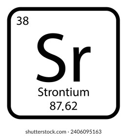 Strontium-Symbol, Vektorgrafik-Design