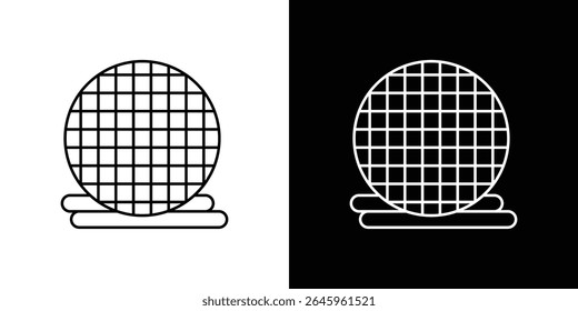 Stroopwafel cookies icon Flat style logo vector. perfect for UI designs