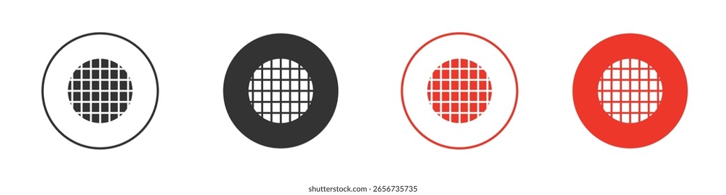 Ícone de biscoitos Stroopwafel para logotipo, símbolo de sinal de vetor para design