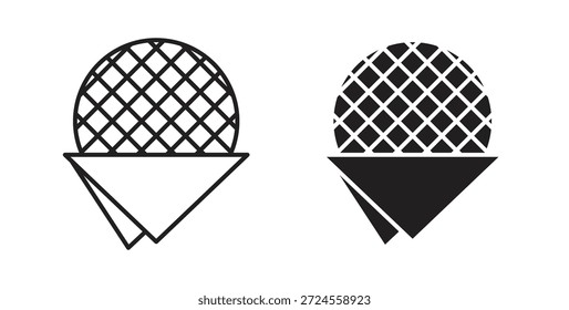 Icono de Stroopwafel en estilo doodle y stroke.