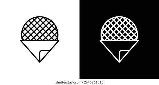 Stroopwafel icon Flat style logo vector. perfect for UI designs