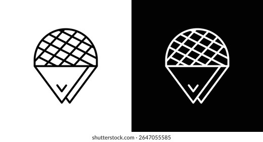 Ícone de Stroopwafel. ícone do vetor Design Gráfico. Ícones Ui Ux
