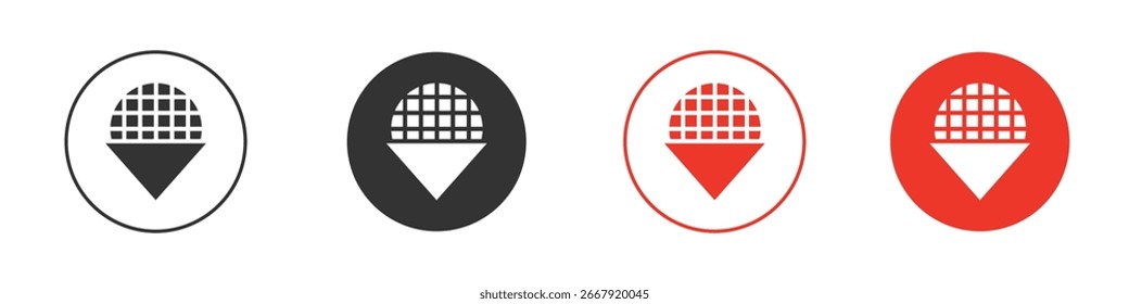 Stroopwafel-Symbol für Logo, Vektorzeichen-Symbol für Design