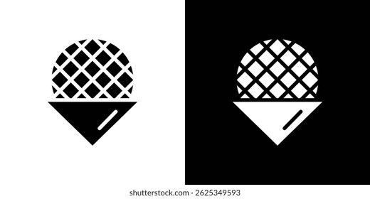 Stroopwafel icon simple line vector. Symbol, logo.