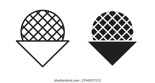 Stroopwafel icon symbol vector illustration on white background. Flat design.