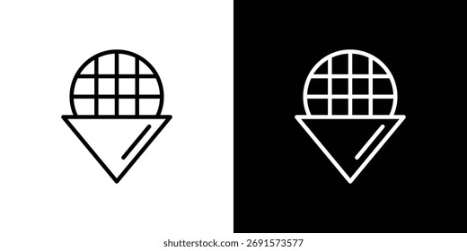 Stroopwafel icon. Thin linear vectors pack