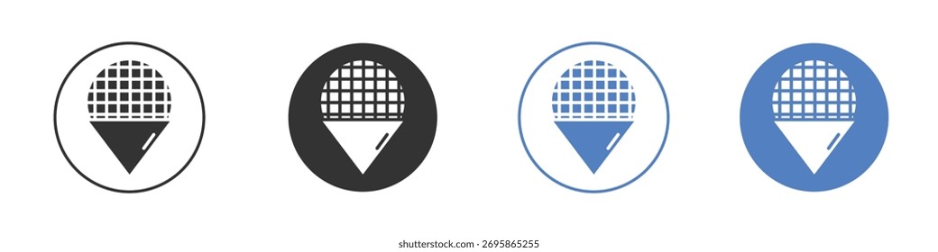 Vetor de ícone de Stroopwafel. Design de ilustração do modelo de logotipo