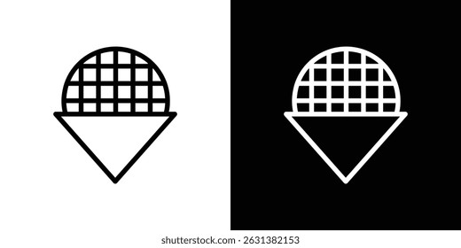 Stroopwafel icon vector for web, computer and mobile apps