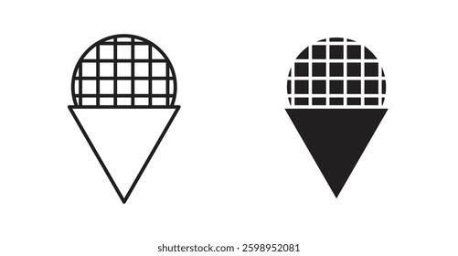 Stroopwafel vector line icon illustration collection.