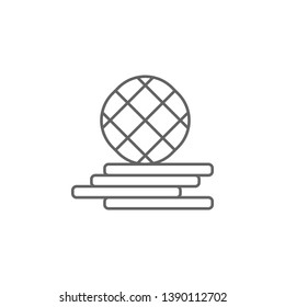 Strop waffle, marijuana icon. Element of marijuana icon. Thin line icon for website design and development, app development. Premium icon