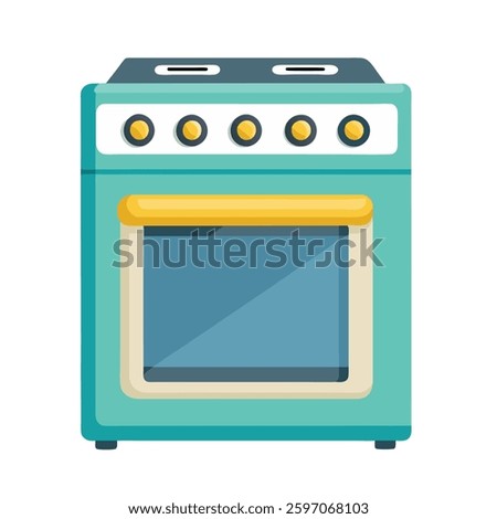 Strove home appliance with-white background
