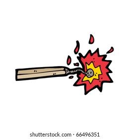 struck match cartoon