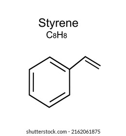 Structural Chemical Formula Of Styrene