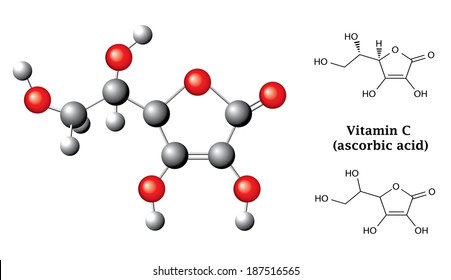 Vitamin C Structure Images Stock Photos Vectors Shutterstock