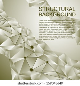 Structural and Communication Background. Vector illustration.