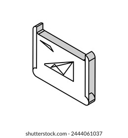 structural drafting architectural drafter isometric icon vector. structural drafting architectural drafter sign. isolated symbol illustration
