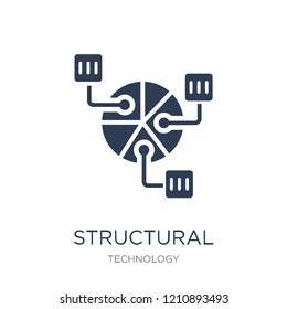 Structural Elements icon. Trendy flat vector Structural Elements icon on white background from Technology collection, vector illustration can be use for web and mobile, eps10