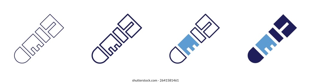 Structural engineering icon in 4 different styles. Thin Line, Line, Bold Line, Duotone. Duotone style. Editable stroke.