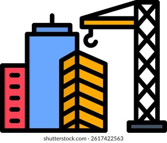 Structural Engineering Icon Lineal Color Vector Illustration