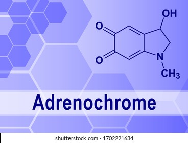 Structural formula of Adrenochrome. Adrenochrome is a chemical compound produced by the oxidation of adrenaline