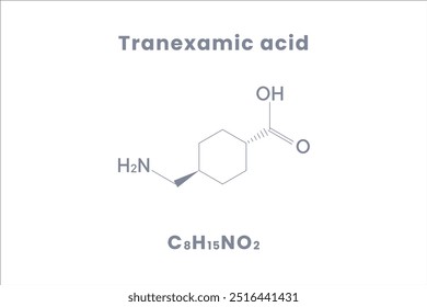 Strukturformel von Tranexamsäure