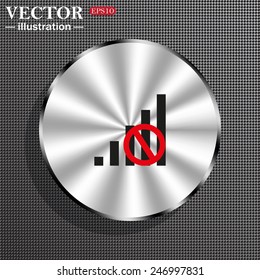 Structural gray background with a metallic circle