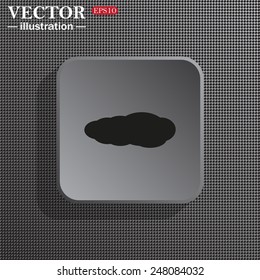 Structural gray background with shadow, gray square, cloud, vector illustration, EPS 10