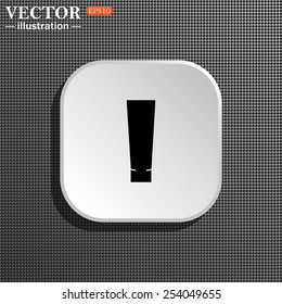 Structural gray background with shadow, white square. tube for cream or another cosmetic remedy , vector illustration, EPS 10