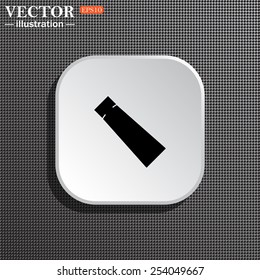 Structural gray background with shadow, white square. tube for cream or another cosmetic remedy , vector illustration, EPS 10