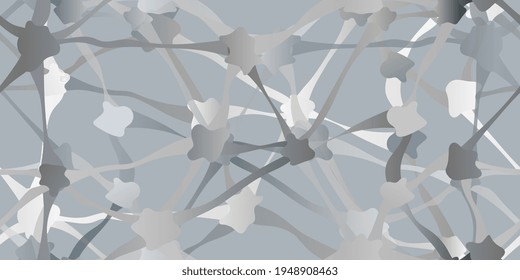 Structural intracellular lattice. Seamless neural structure. Seamless texture. Vector illustration eps-10