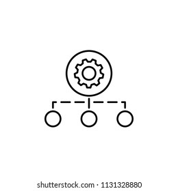 structure adjustment icon. Element of automation icon for mobile concept and web apps. Thin line structure adjustment icon can be used for web and mobile. Premium icon