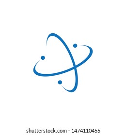 Structure Atom Logo Vector Icon Template Stock Vector (Royalty Free ...