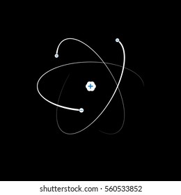 Structure of atom. Vector illustration