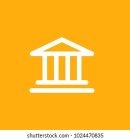 Structure, bank, museum  vector icon, eps10.