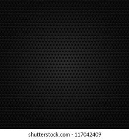 Structure black perforated metallic background, 10eps