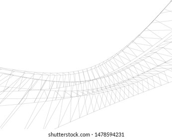 structure building 3d construction. Industrial background