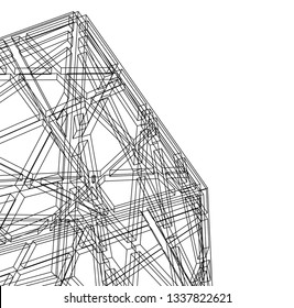 structure building construction. Industrial background