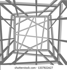 structure building construction. Industrial background
