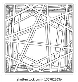 structure building construction. Industrial background